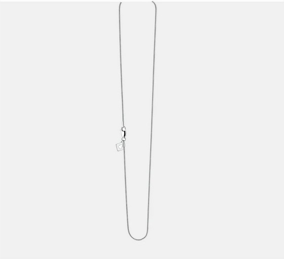 Chaîne : 20" Serpent (Argent Sterling .925) - Plaqué Rhodium
