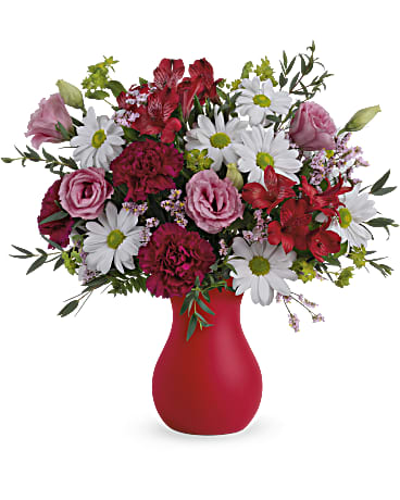 Bouquet Baiser rouge cramoisi