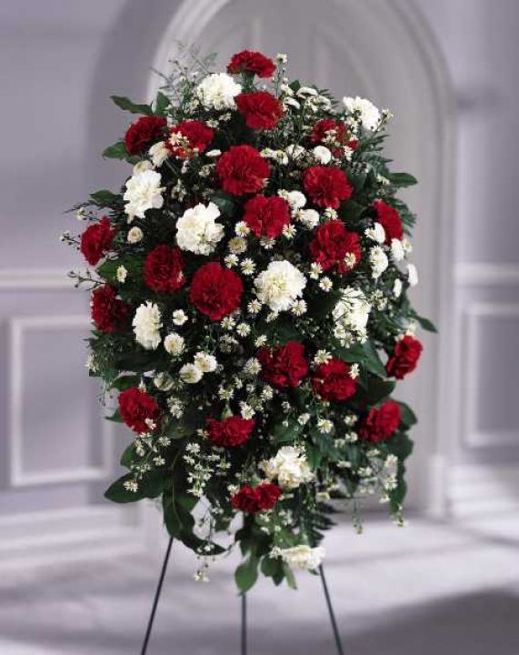 The Crimson and White Standing Spray
