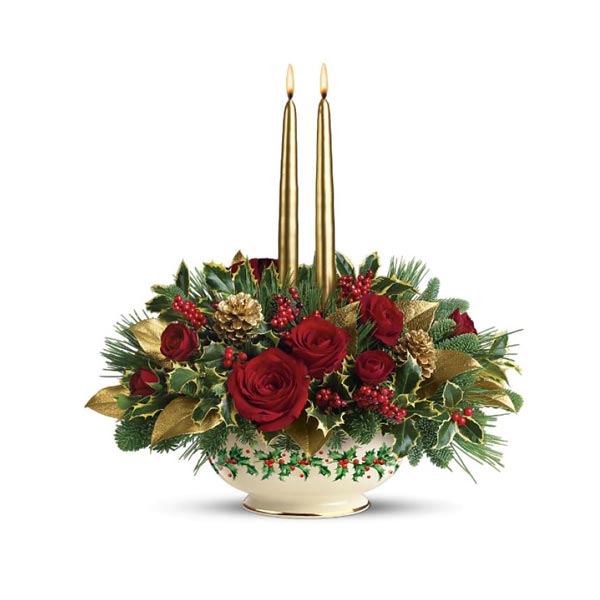 Lenox Holly-Day Bouquet by Teleflora