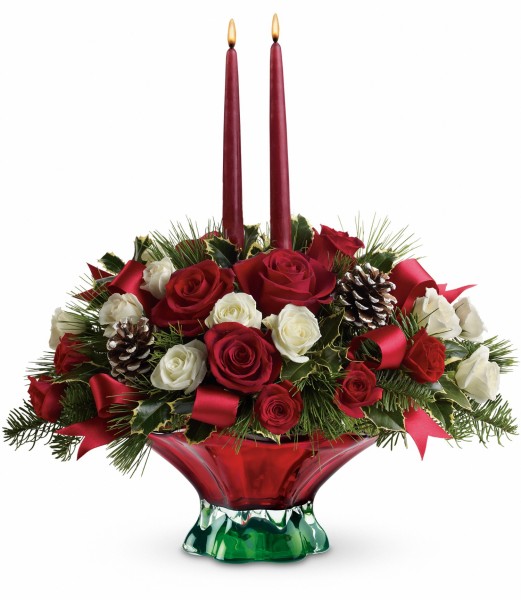 Teleflora's Colors of Christmas Centerpiece