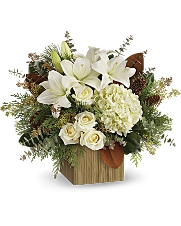 Teleflora's Snowy Bouquet