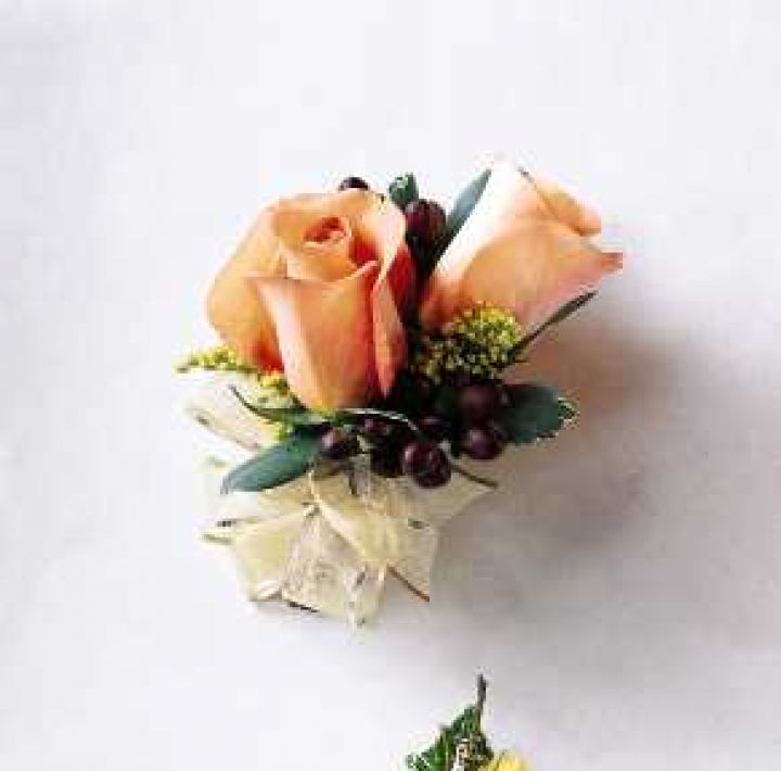 The Peach Silk Corsage