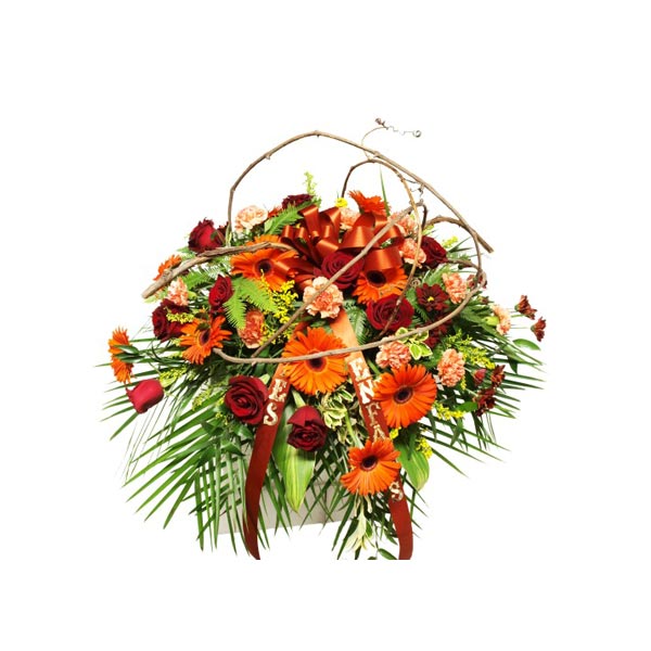 Autumn's Charm Casket Spray